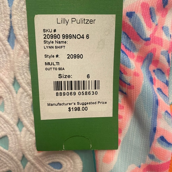 NWT! Lilly Pulitzer “Lynn Shift Dress” Size 6 - Picture 5 of 5